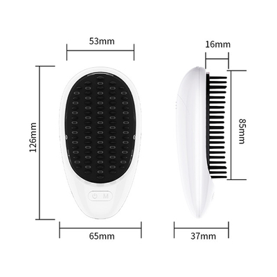 購入 ヘアスムース ブラシ 電気 ワイヤレス 治療 赤 青 LED 成長 ブラシ 頭皮 マッサージ 脱毛対策 オンライン製造