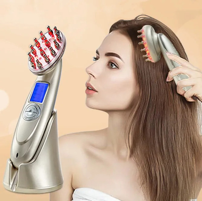 ヘアブラシ 電気レーザー 育毛 EMS ブラシ 赤外線 マッサージ ブラシ