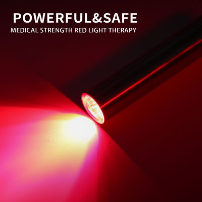 首のための手持ち型9W 660nmの赤灯療法のトーチLEDライト療法