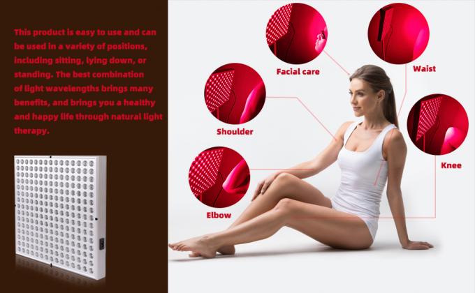 赤外線ランプ赤い導かれた軽い療法のパネル850nm 45wアルミニウムの近くの660nm 1